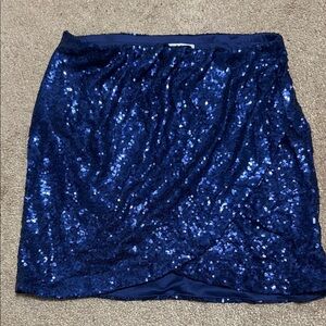 Dry Goods Blue Sequin Skirt